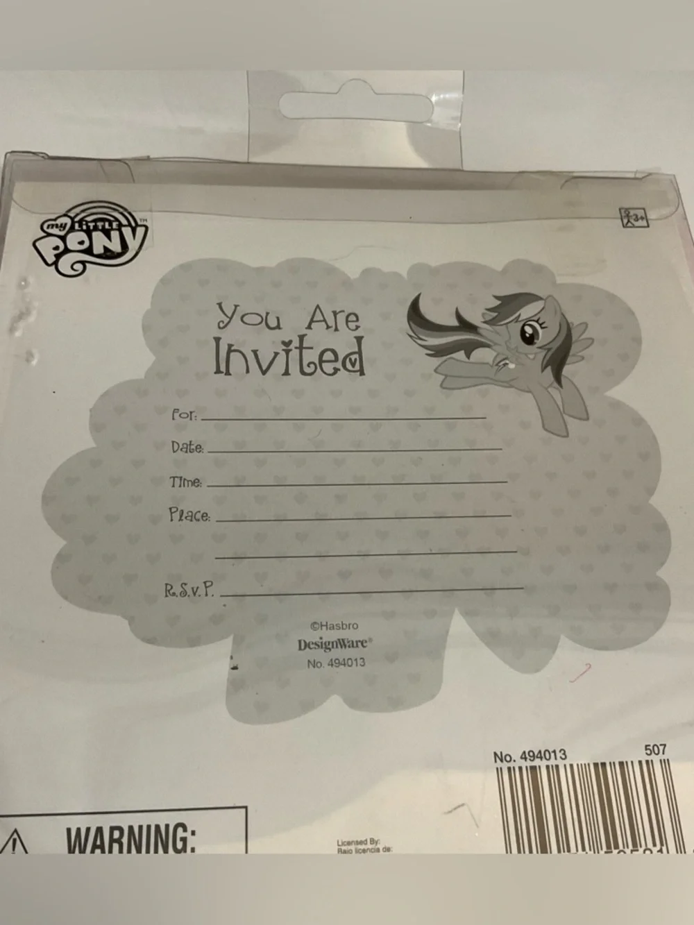My Little Pony Birthday Party Invitations